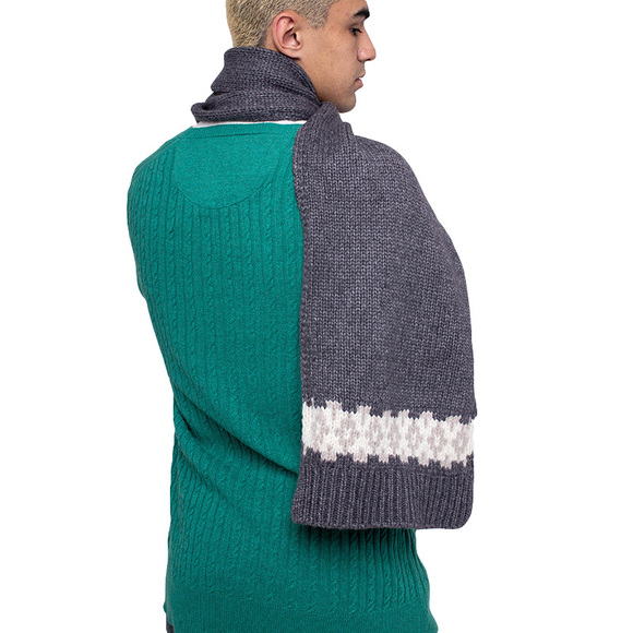 Moncler Scarf Men size 34X197 Ivory - Picture 3 of 3